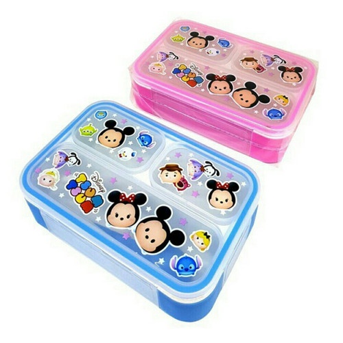 Kotak Makan / Tempat Makan Mini KARAKTER Anak-Anak 3 SEKAT 500ml BPA Free