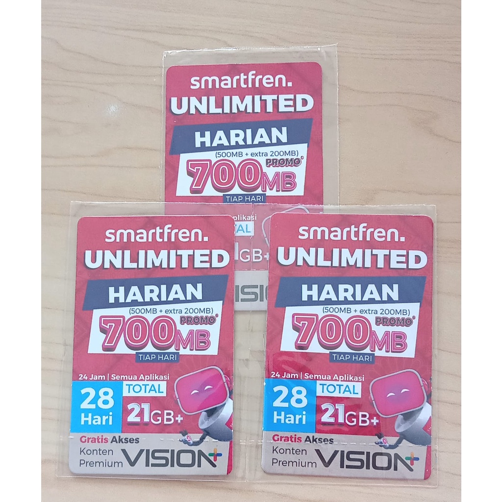 Vocher data internet Smartfren Unlimited 700mb/hari (28hari)