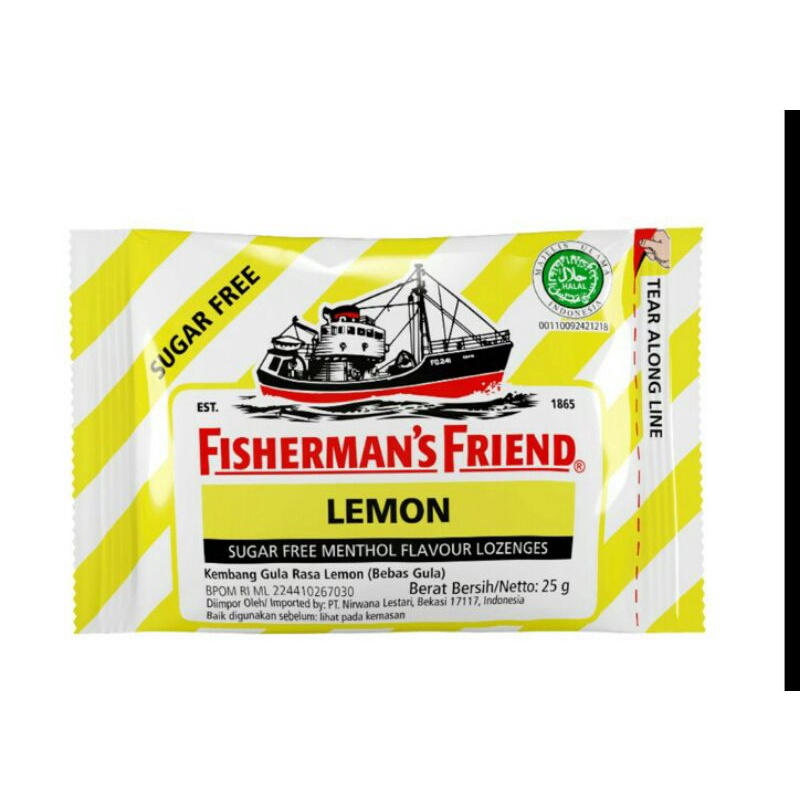 FISHERMAN'S FRIEND Permen Sugar Free Lemon 25 g