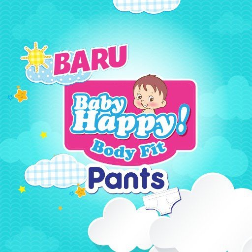 DIAPERS BABY HAPPY SIZE S40 / L30 / M34 FIT PANTS