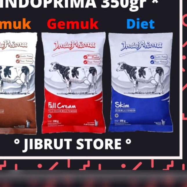 

limited Edition✔️INDOPRIMA SUSU FULL CREAM COKLAT DAN SKIM 350gr|KD1