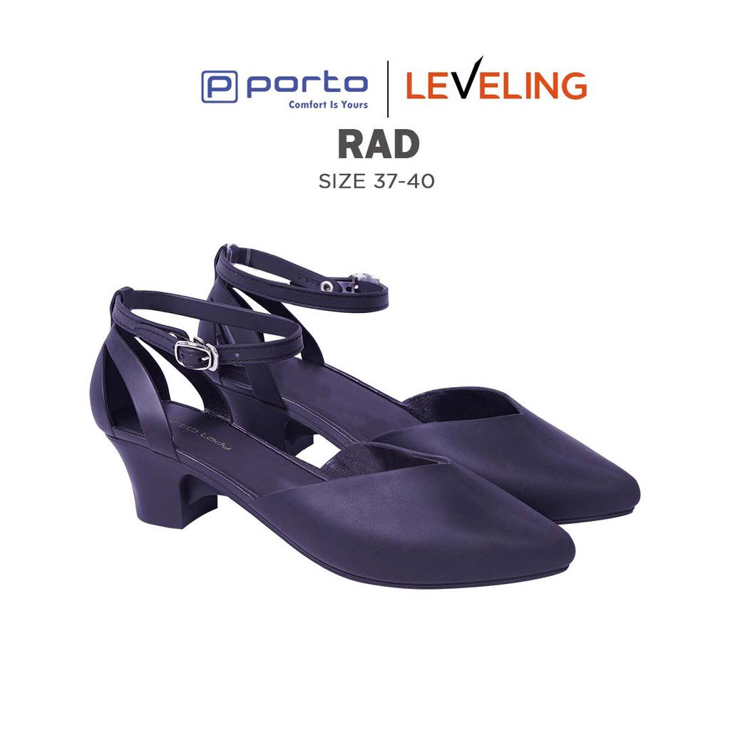 Sepatu Heels  Wedges Wanita Casual Tali Nyaman Formal Cantik Nyaman Awet New Arrival Terbaru Porto Lady RAD