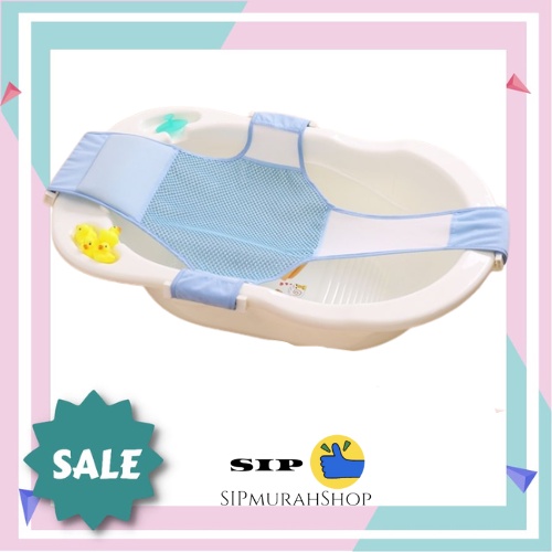 Baby Bath Helper Alat Bantu Memandikan Bayi Jaring Mandi Alas Duduk Bak Anti Slip Perlengkapan Mandi