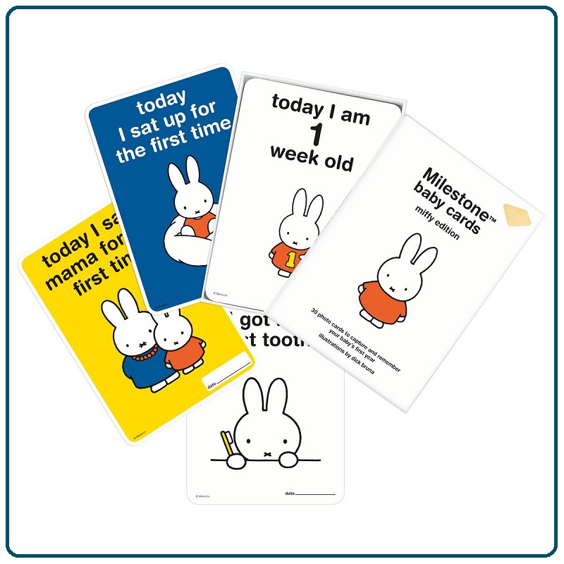 Milestone Miffy Baby Cards