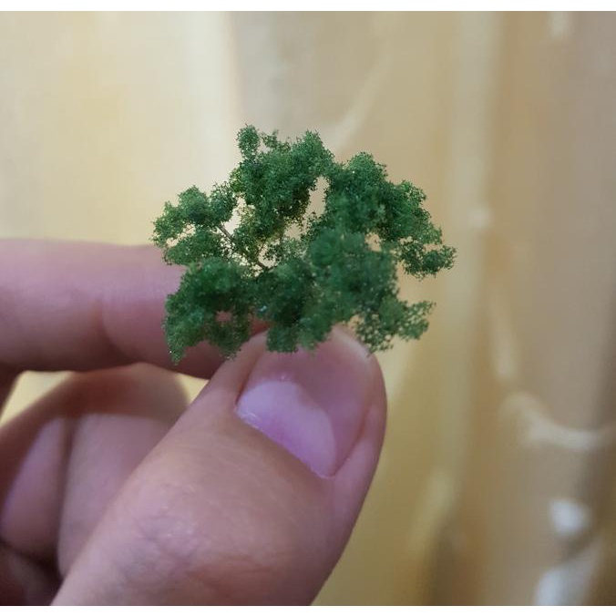 Best Seller Pohon Tinggi 2.5 Cm Miniatur Maket Rumput Arsitektur Interior Hijau Berkualitas
