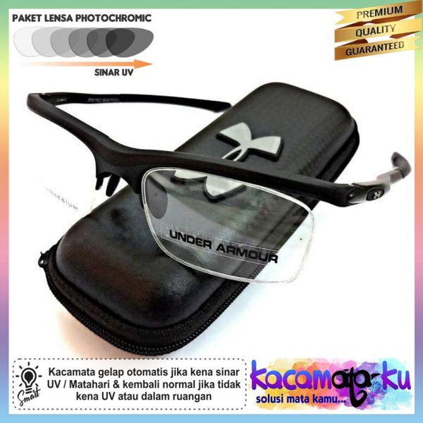 Kacamata Minus Pria Sport UA Half OX20170154 Photocromic Anti Radiasi