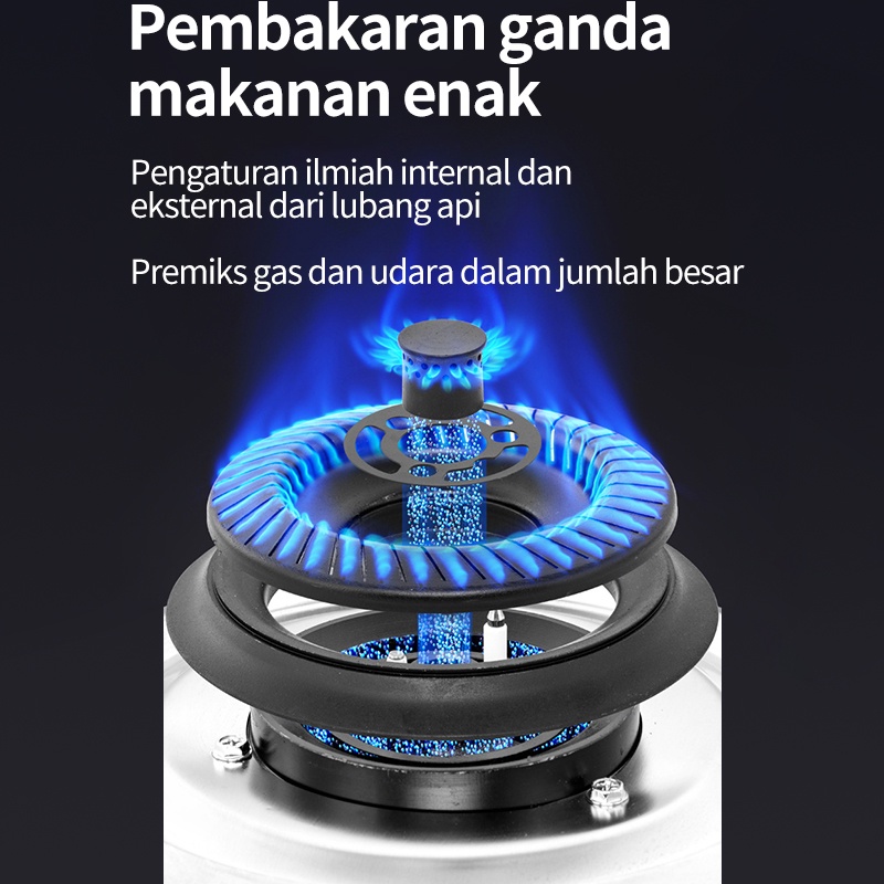 Kompor gas 2 tungku tanam kaca /  kompor tanam 2  tungku tertanam