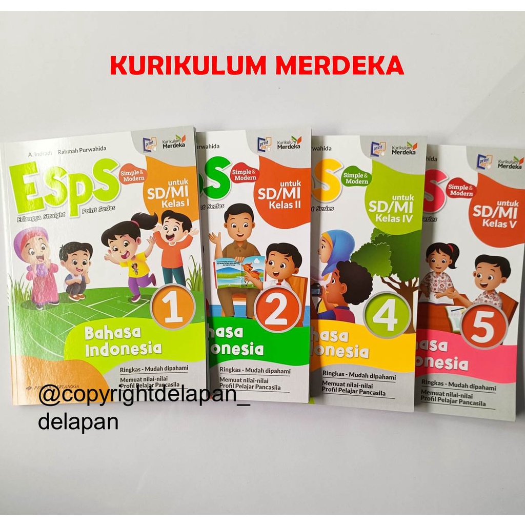 Jual ESPS B. INDONESIA SD/MI KLS 1 2 4 5 KURIKULUM MERDEKA | Shopee ...