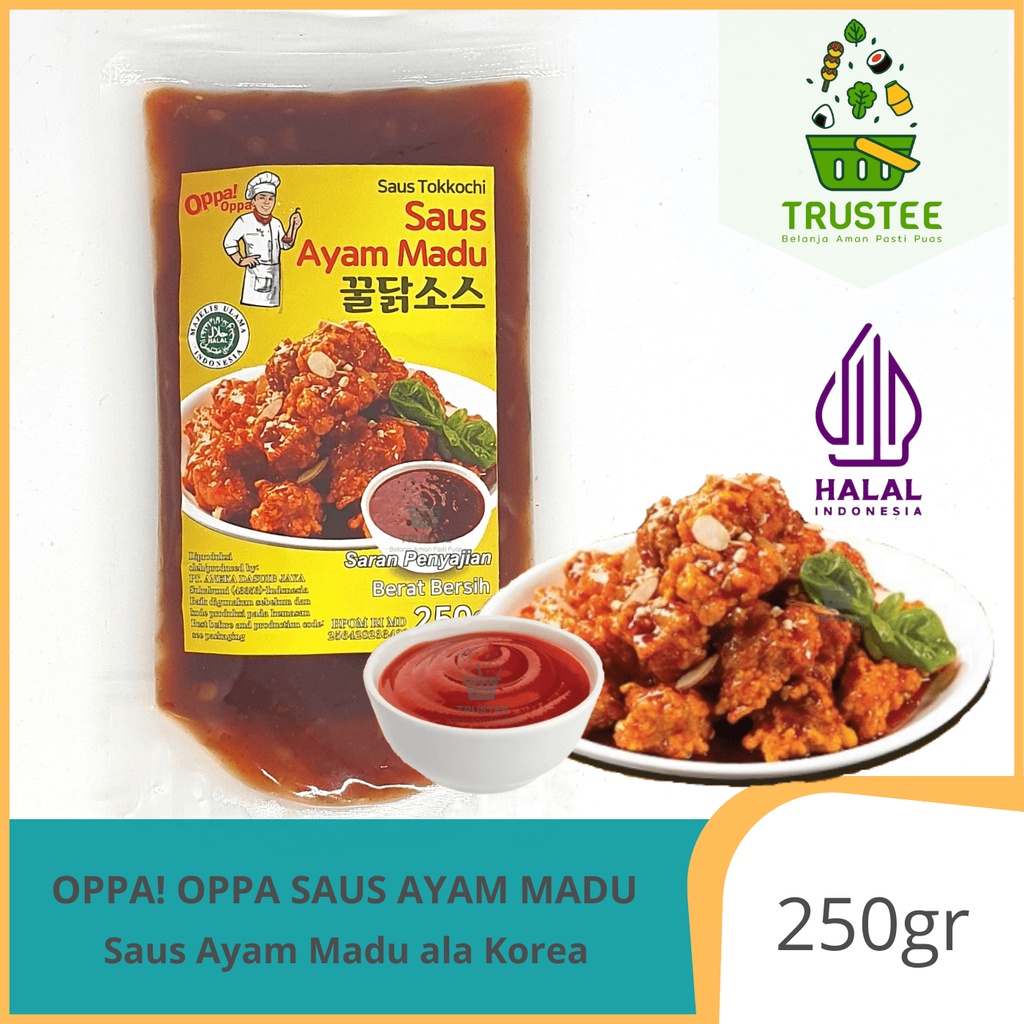 Oppa! Oppa Saus Ayam Madu Korea / Honey Chicken Sauce Oppa Halal 250gr