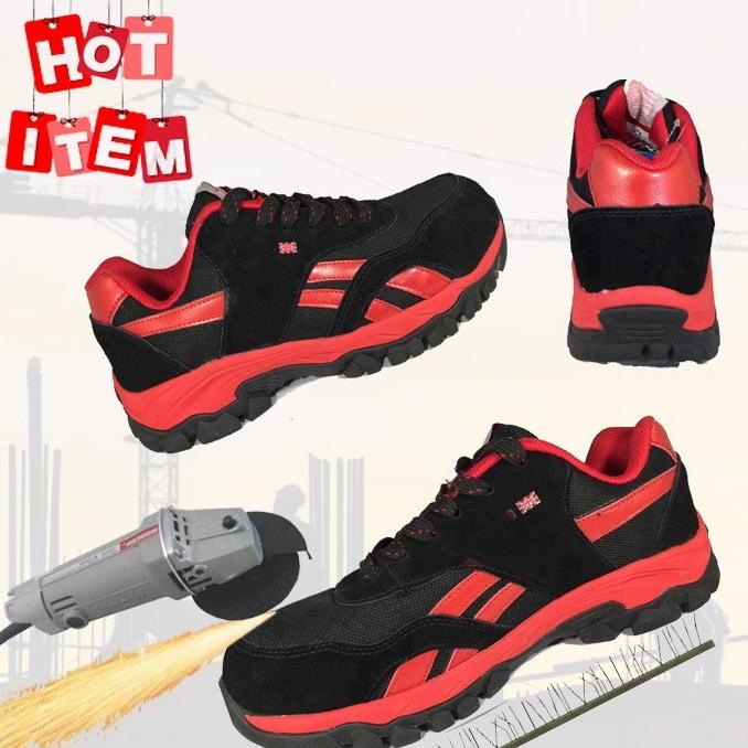SEPATU SAFETY IMPORT ANTI PAKU RINGAN UJUNG BESI AOLANG JARI MERAH SDFS5646SD