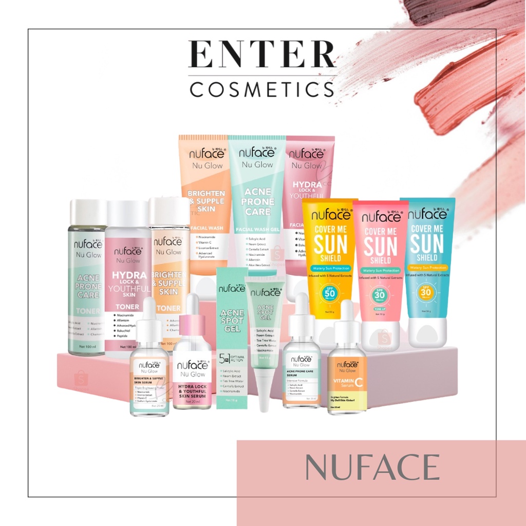 NUFACE Nu Glow Skincare | NUFACE SUNSCREEN | NUFACE ACNE SPOT GEL | NUFACE TONER | NUFACE FACIAL WASH | SUNSCREEN NUFACE | NUFACE FACIAL WASH