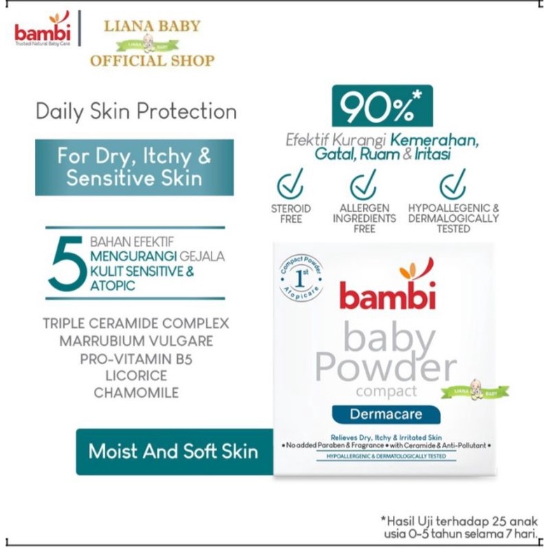 Bambi Baby Compact Powder Dermacare 40gr