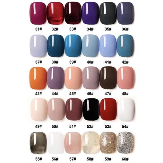 PART-2 AS Nail Gel Series 60 Warna Harga Per Botol Nail Gel Polish 15ml