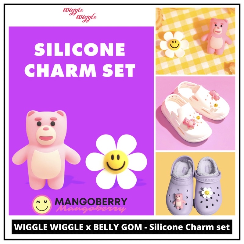 WIGGLE WIGGLE x BELLY GOM collab. - Silicone Charm Set