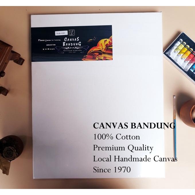 

CANVAS BANDUNG Ukuran 40x50cm / Kanvas Lukis Spanram