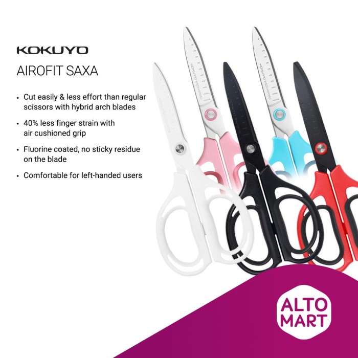 

Bagus Kokuyo Airofit Saxa Scissors Coated Blades 17 Cm Gunting Aerofit Bergaransi