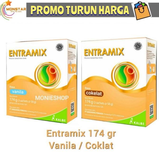 

[ COD ] Entramix 185 gr Susu Lansia Entramix vanila coklat