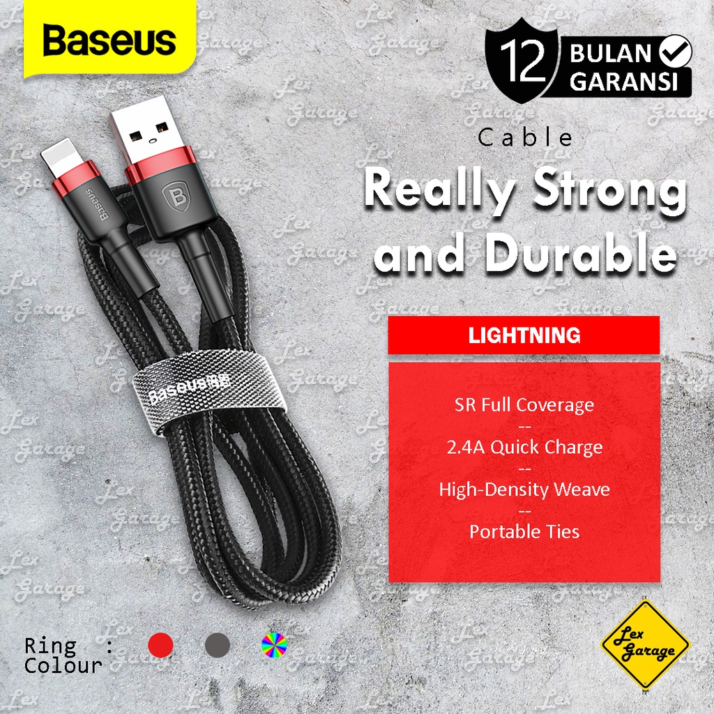 Kabel iPhone Lightning Baseus Kevlar Cable Fast Charging Original