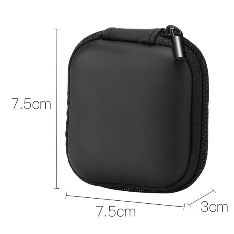 Dompet Earphone Headset Handsfree Charger - Wadah Kabel OTG USB Connector Portable Penyimpanan Perhiasan Tempat Barang Kecil