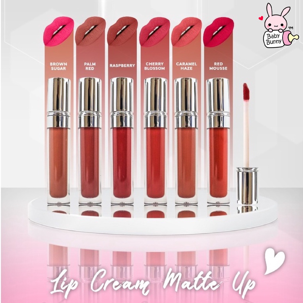 ❤ BELIA ❤ XI XIU Matte Up Lip Cream 5g | Pigmented | Lip Cream Matte with Vitamin E and Jajoba Oil | Lip Cream Longlasting | BPOM