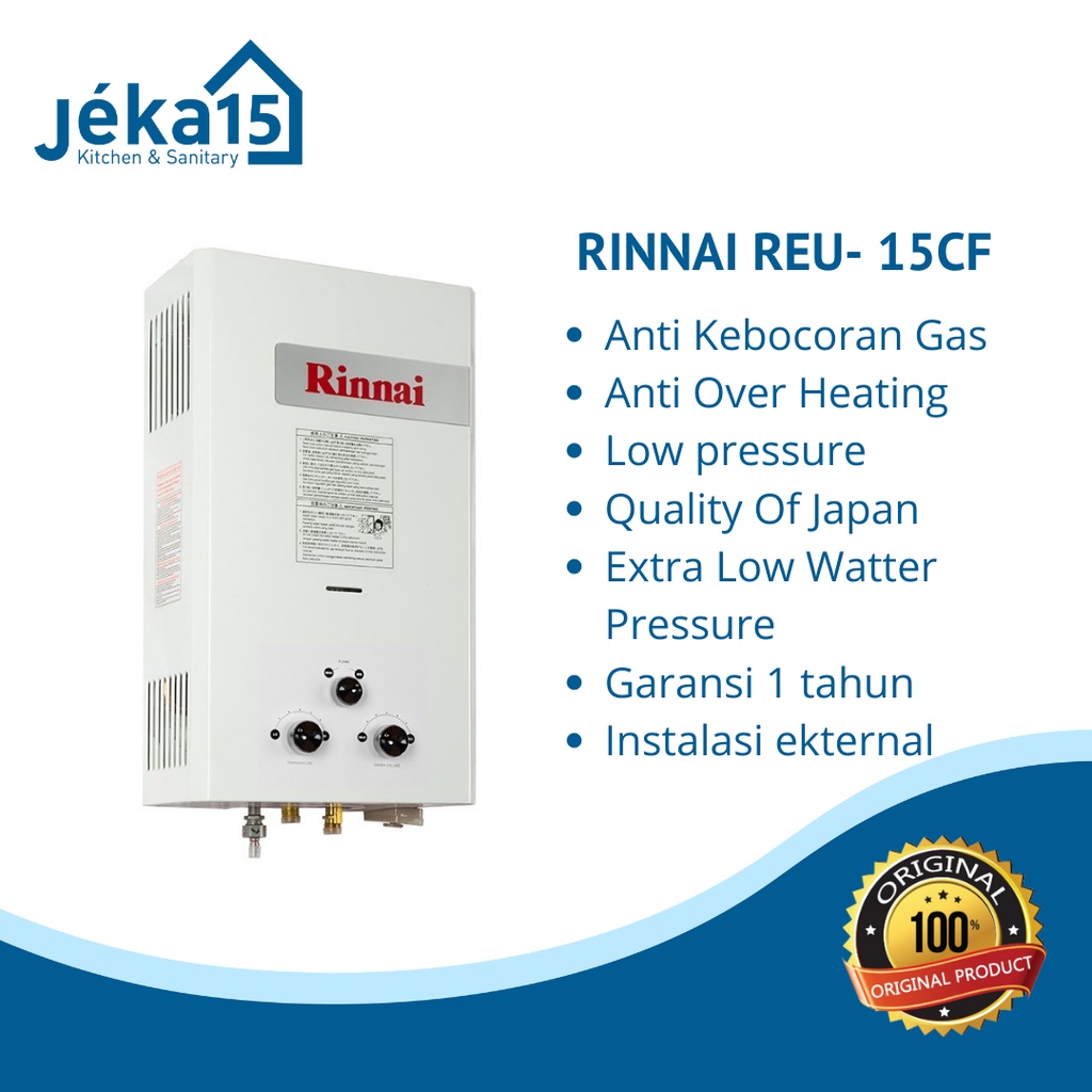 Rinnai REU-10CF / Rinnai REU-15 CF Water Heater Gas