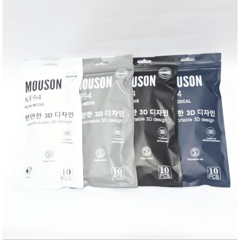 Masker korea / Mouson KF94 / masker non medis / masker tebal