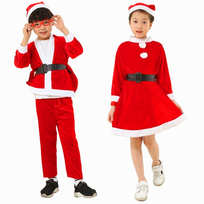 Baju Natal Santa VELVET TEBAL Dewasa Anak Kostum Christmas Santa Dress Dekorasi Natal Harga Termurah Grosir