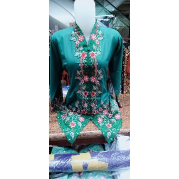 ATASAN KEBAYA ENCIM BORDIR BUNGA LENGAN 7/8
