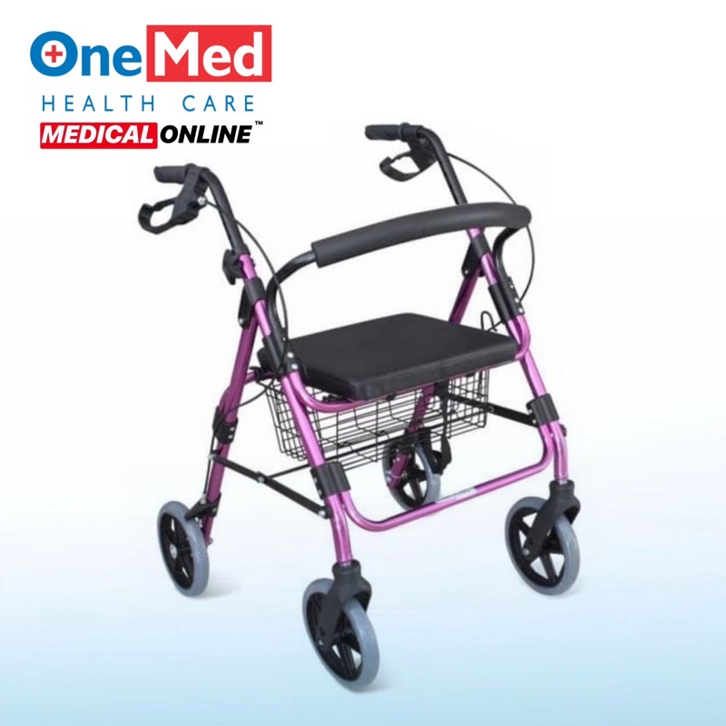 ROLLATOR WALKER ONEMED FS965LH-1 A3 ALAT BANTU JALAN BERODA MEDICAL ONLINE MEDICALONLINE