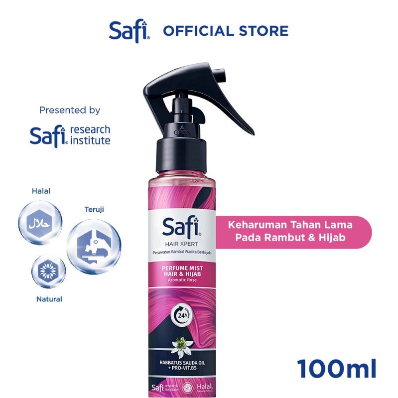 Safi Hair Xpert Perawatan Rambut Wanita Berhijab/Perfume Mist Hair &amp; Hijab/HALAL