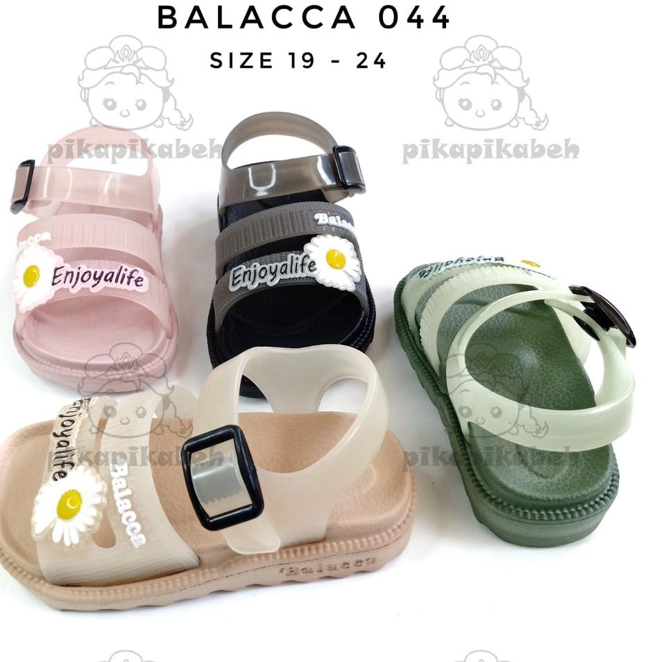 Sandal Anak Perempuan Tali belakang Modis Fashionable Lentur motif bunga BALACCA 044 PKPKB ▪ RCK.18O