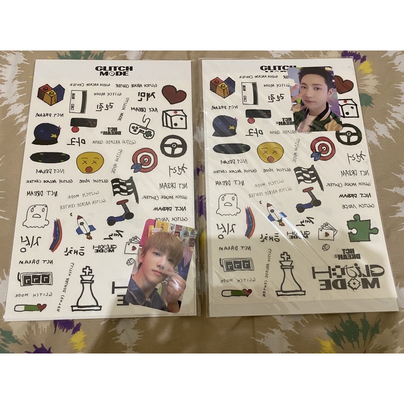 NCT Dream Glitch Mode Tattoo Luggage Sticker Jaemin Renjun (NEW SEALED) Pop Up Store Glitch Mode