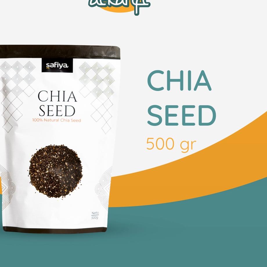 

Keren abis--Organic Chia Seed 500 gr Organic Black Chia | Biji Chia Original Premium