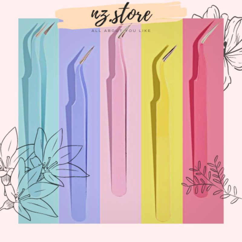

[naza.id]Pinset Macaron Tweezer Lurus & Bengkok