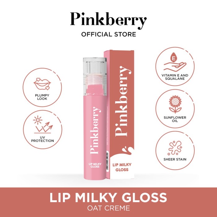 PINKBERRY LIP MILKY GLOSS 3.8 ML BPOM