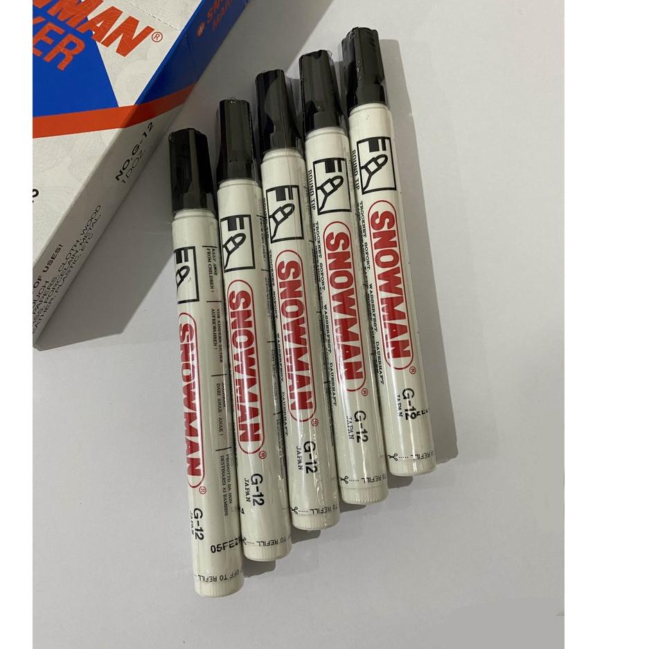 

Produk Laris [ LUSINAN - 12PCS ] SPIDOL SNOWMAN PERMANENT MARKER G12 / G-12