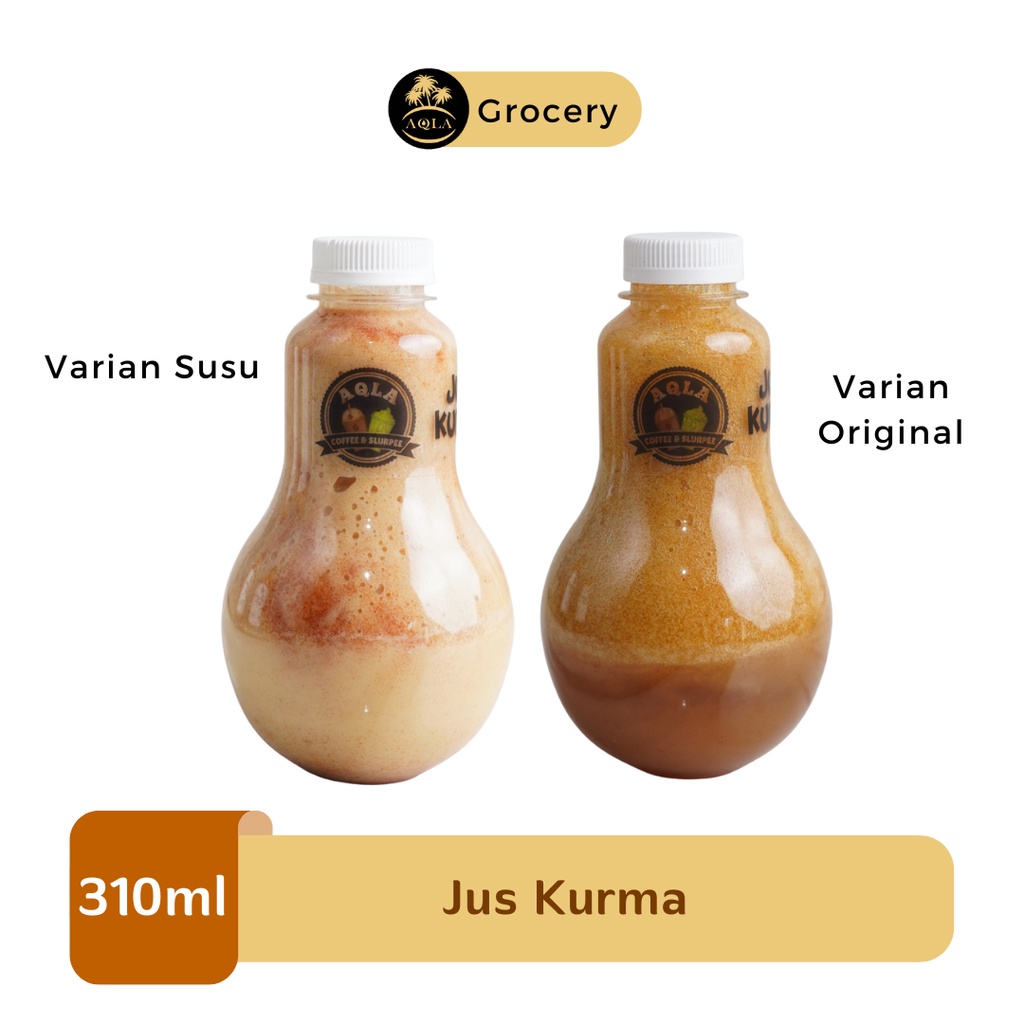 

JUS KURMA ORIGINAL by AQLA / MINUMAN JUS KURMA SEHAT - 320 ML