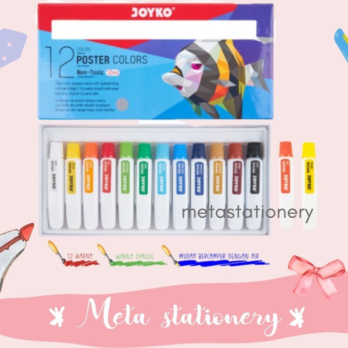 

Cuci Gudang Poster Color / Cat Poster Tube Joyko Titi Poc-12Ml-12 Warna Promo