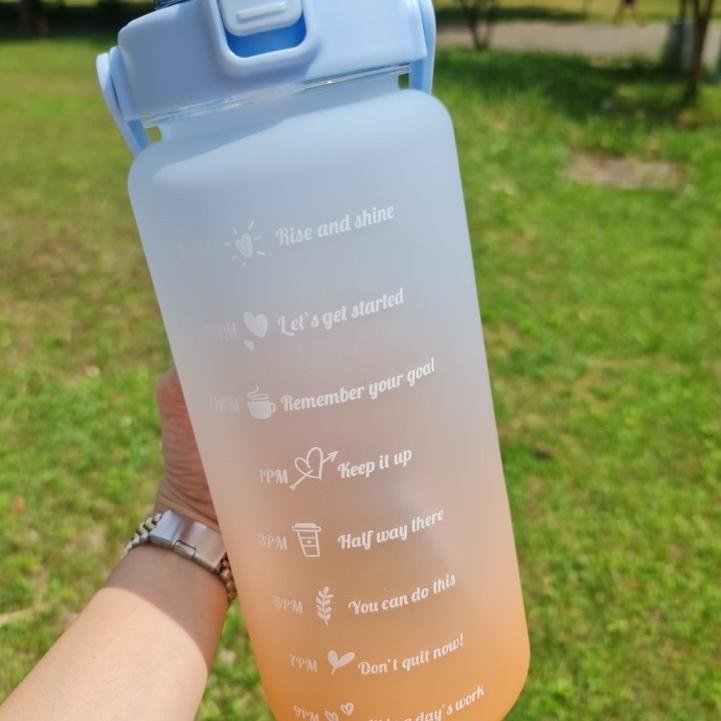 Harga Termuraah (HARGA GROSIR) Botol Time Rainbow | Botol Minum Viral 2 liter | Botol Minum kekinian