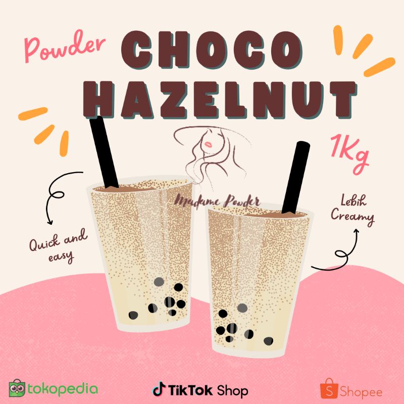 

Bubuk Minuman Choco Hazelnut 1 Kg Madame Powder Drink Gresik
