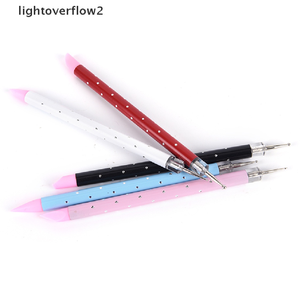 (lightoverflow2) Pensil Wax Picker Pengambil Manik-Manik Kuku Kepala Ganda