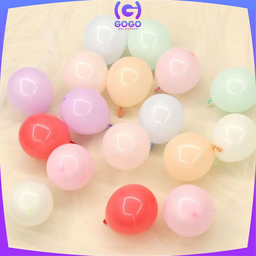 GOGO-C391 C393 Balon Latex Polos Tebal Metalik / Ballon Macaron Karet Latek Ulang Tahun / Balon Karet Warna Warni Ultah Helium