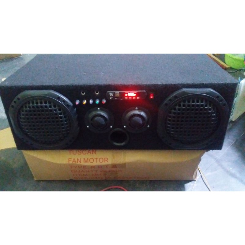 Speaker Aktive Mobil KARAOKE 12V/24V Bluetooth + Bisa 2MIC Karaoke