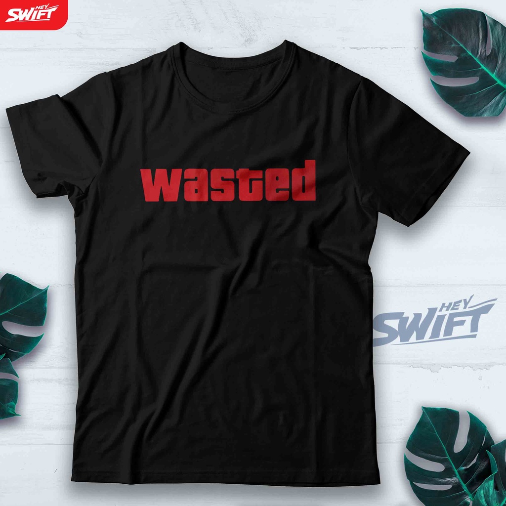 KAOS WASTED GTA ROCKSTAR TSHIRT BAJU DISTRO