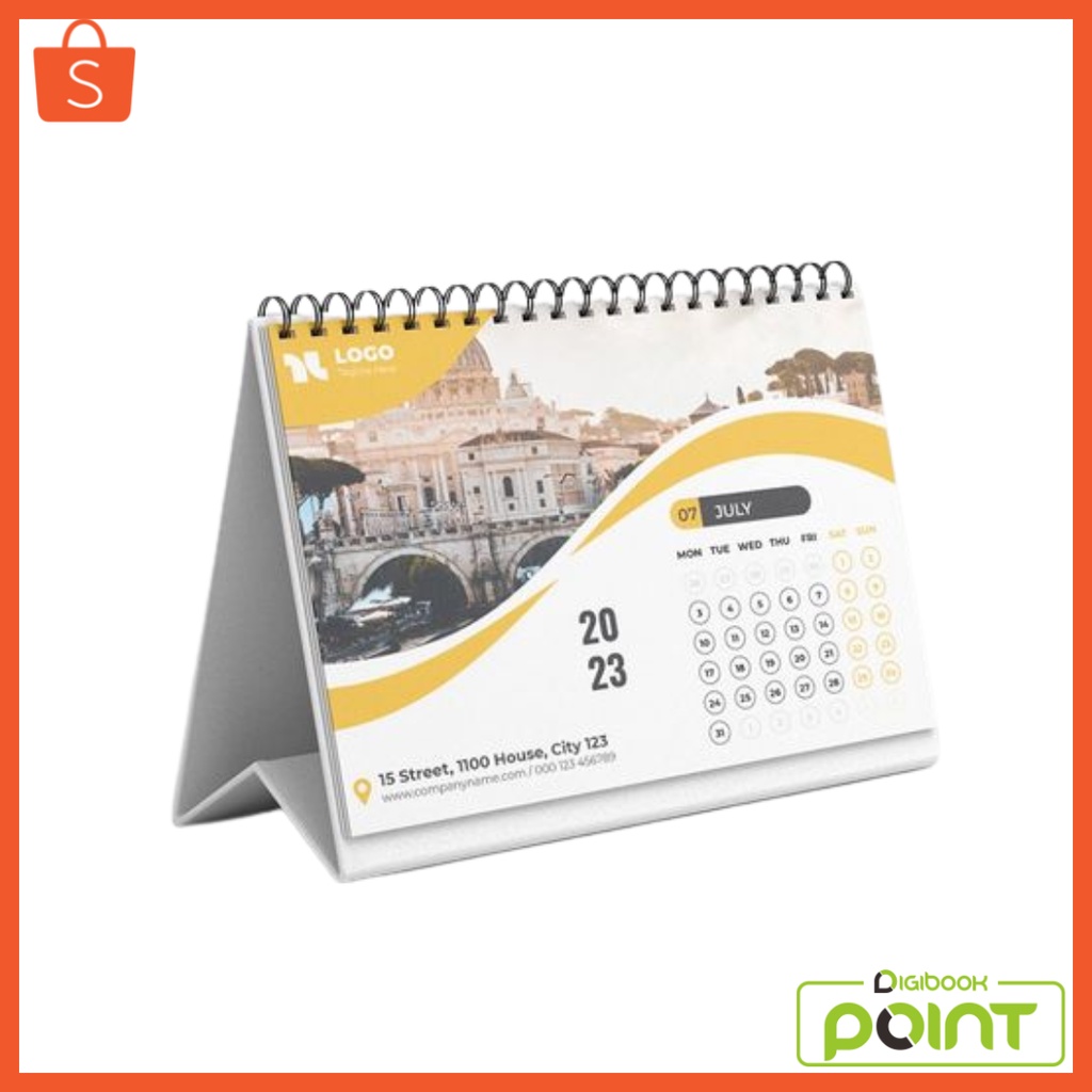 

Kalender 2024 Custom - Kalender Duduk 7 Lembar 2 Muka Tatakan Linen - Kertas AC 260