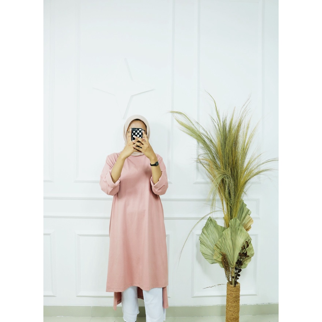 JESLA MIDI DRESS POLOS REALPICT UKURAN JUMBO BAHAN KAOS KATUN COMBED 24s UKURAN M , L , XL , XXL DRESS MUSLIM JUMBO VIRAL MIDDI DREsS TERBARU OUTFIT CASUAL Gamis Midi Dress Terbaru 2022 Basic Mini Dress