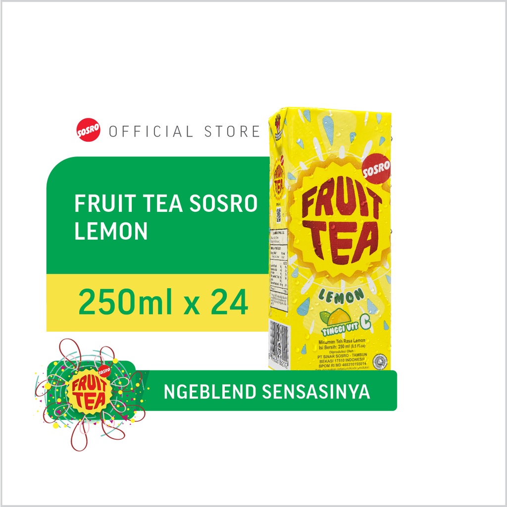 

Fruit Tea Sosro Kotak Lemon 250ml isi 24pcs