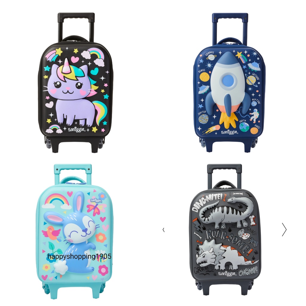 Jual PRE ORDER! Smiggle Sky High Junior Hardtop Trolley Bag Smiggle