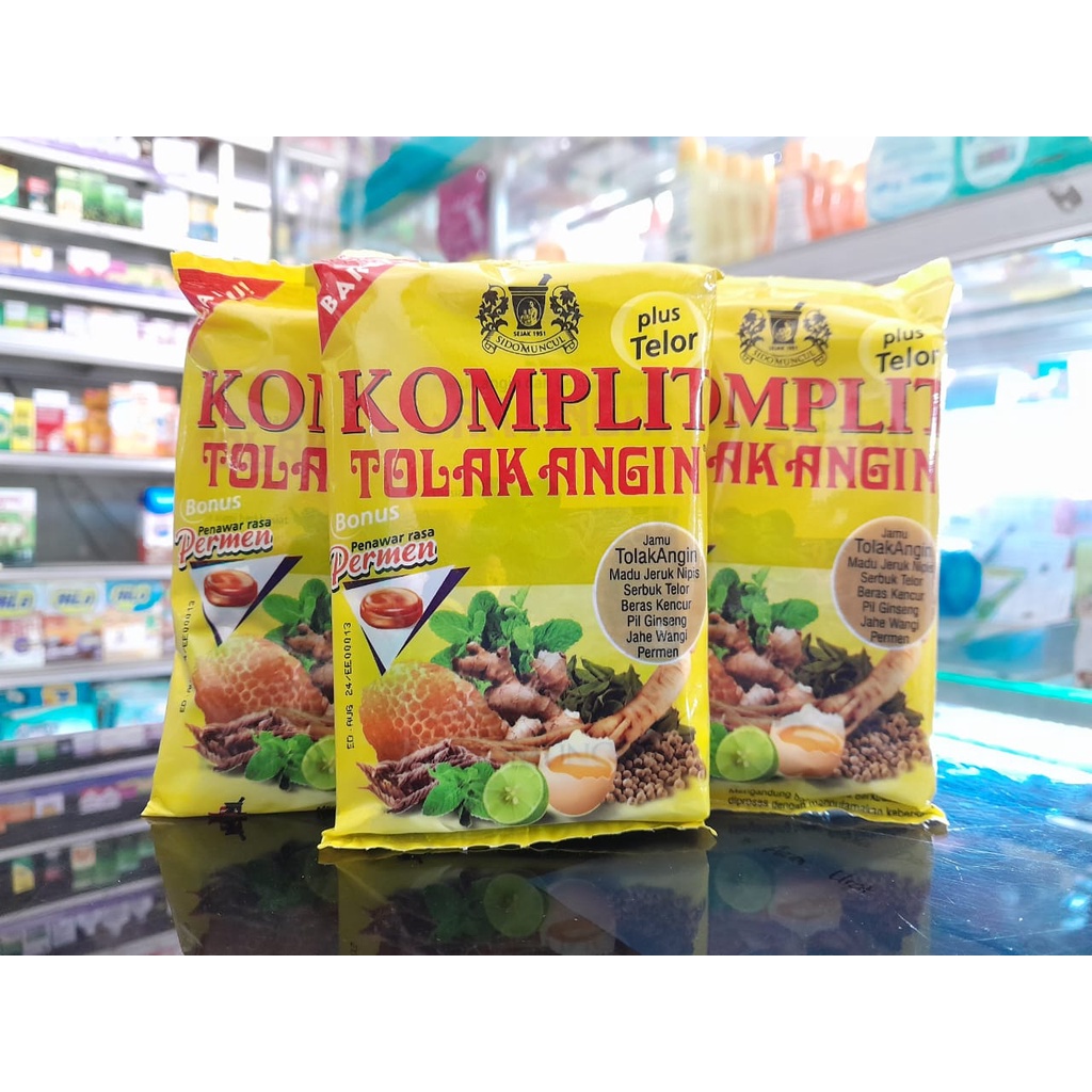 JAMU KOMPLIT TOLAK ANGIN PLUS +  TELOR SACHET