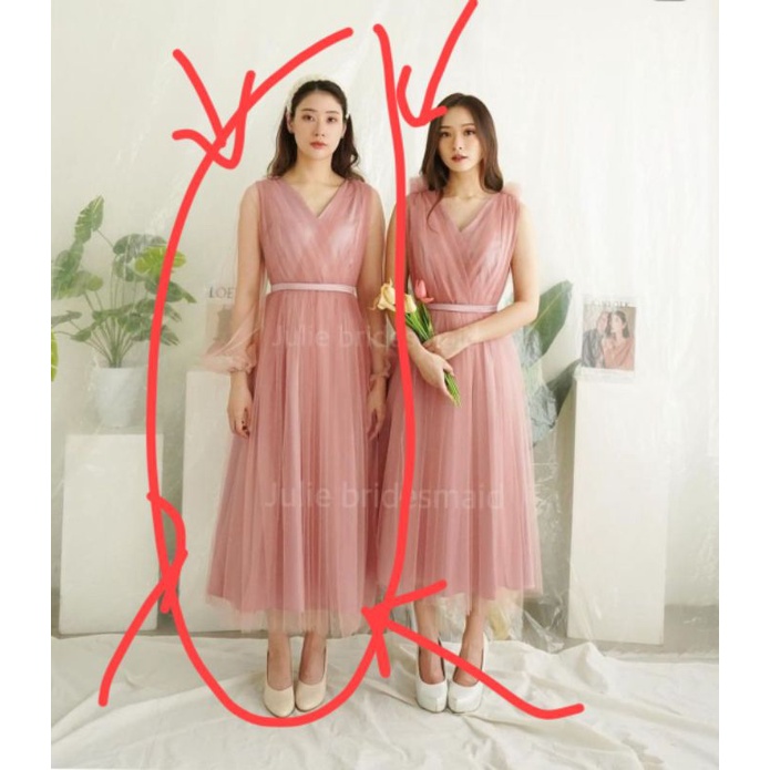 PRELOVED SEOL SERIES DRESS BRIDESMAID DRESS MATERNITY DRESS SISTER JULIE BRIDESMAID